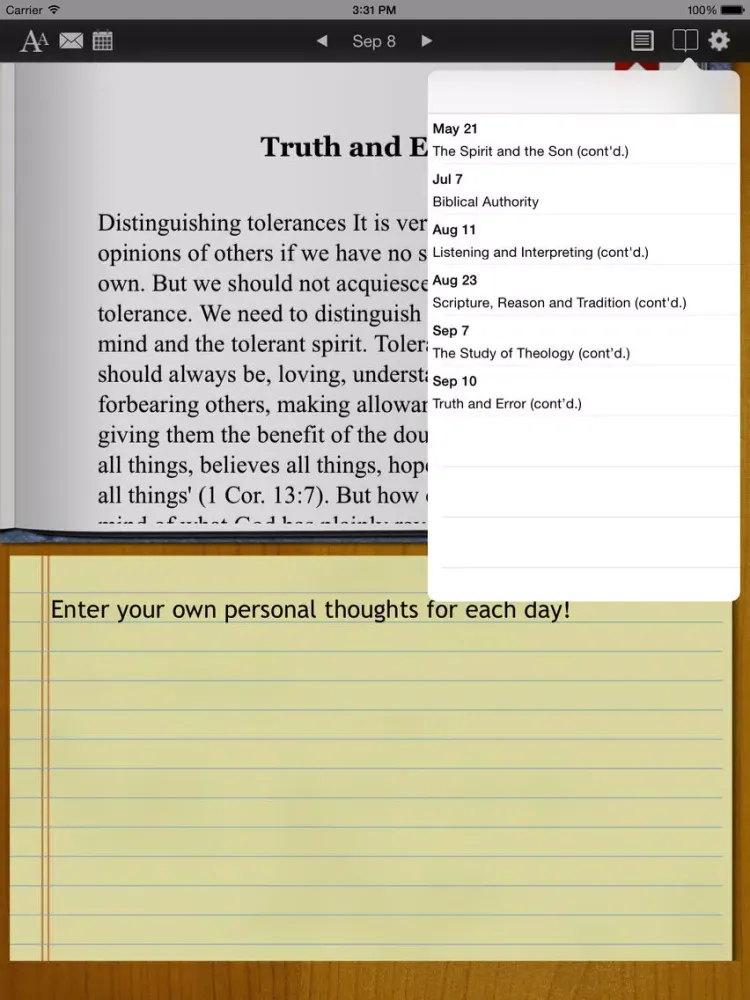 Captures d'écran de Langham Daily Thought Vol 1 iPad 