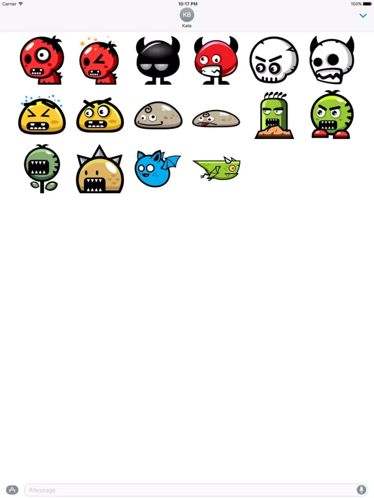 Ảnh chụp màn hình của Horror Stickers: Monsters Pack iPad 