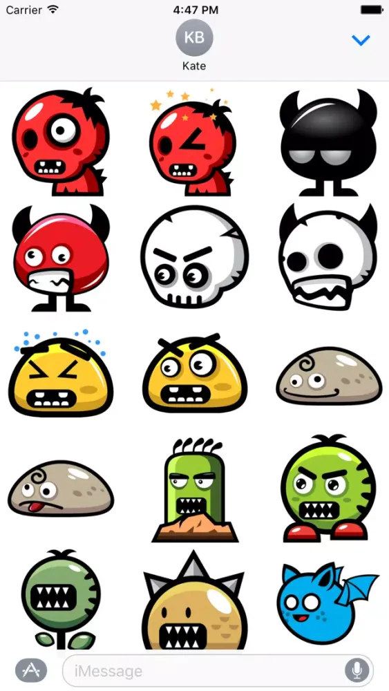 Ảnh chụp màn hình của Horror Stickers: Monsters Pack