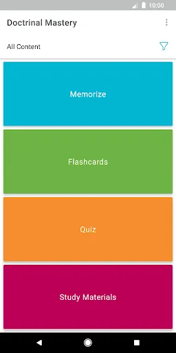 Doctrinal Mastery Screenshots