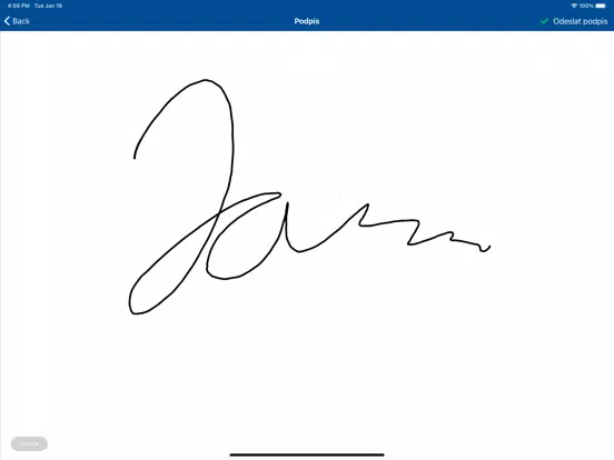 AIDO signer iPad  Screenshots