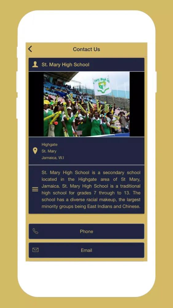Ảnh chụp màn hình của St. Mary High School