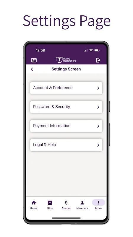 Liberty HealthShare Screenshots