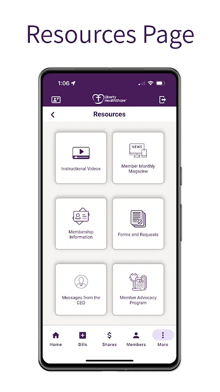 Liberty HealthShare Screenshots