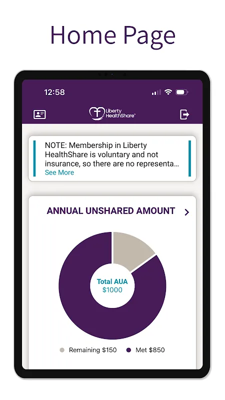 Liberty HealthShare Screenshots