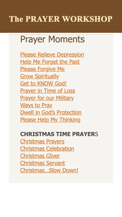 Prayer Workshop应用截图