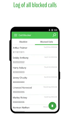 Phone Call Blocker - Blacklist Screenshots