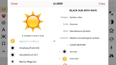 Unicode Pad Screenshots