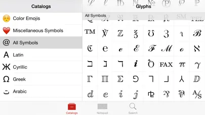 Unicode Pad Screenshots