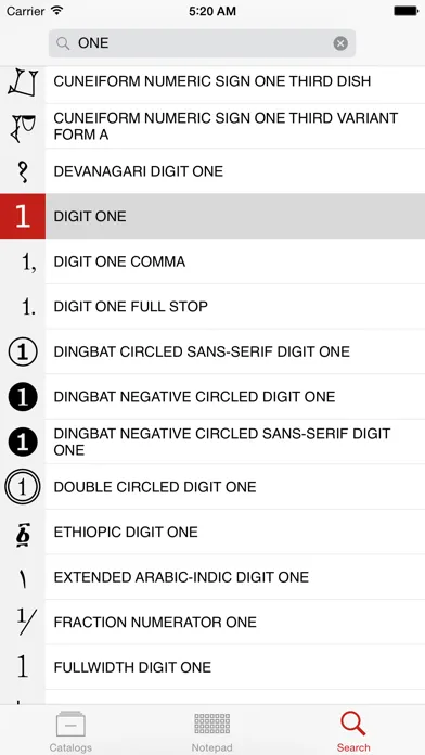 Unicode Pad Screenshots
