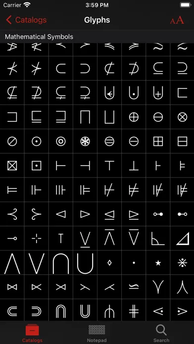 Unicode Pad Pro with keyboards سکرین شاٹس