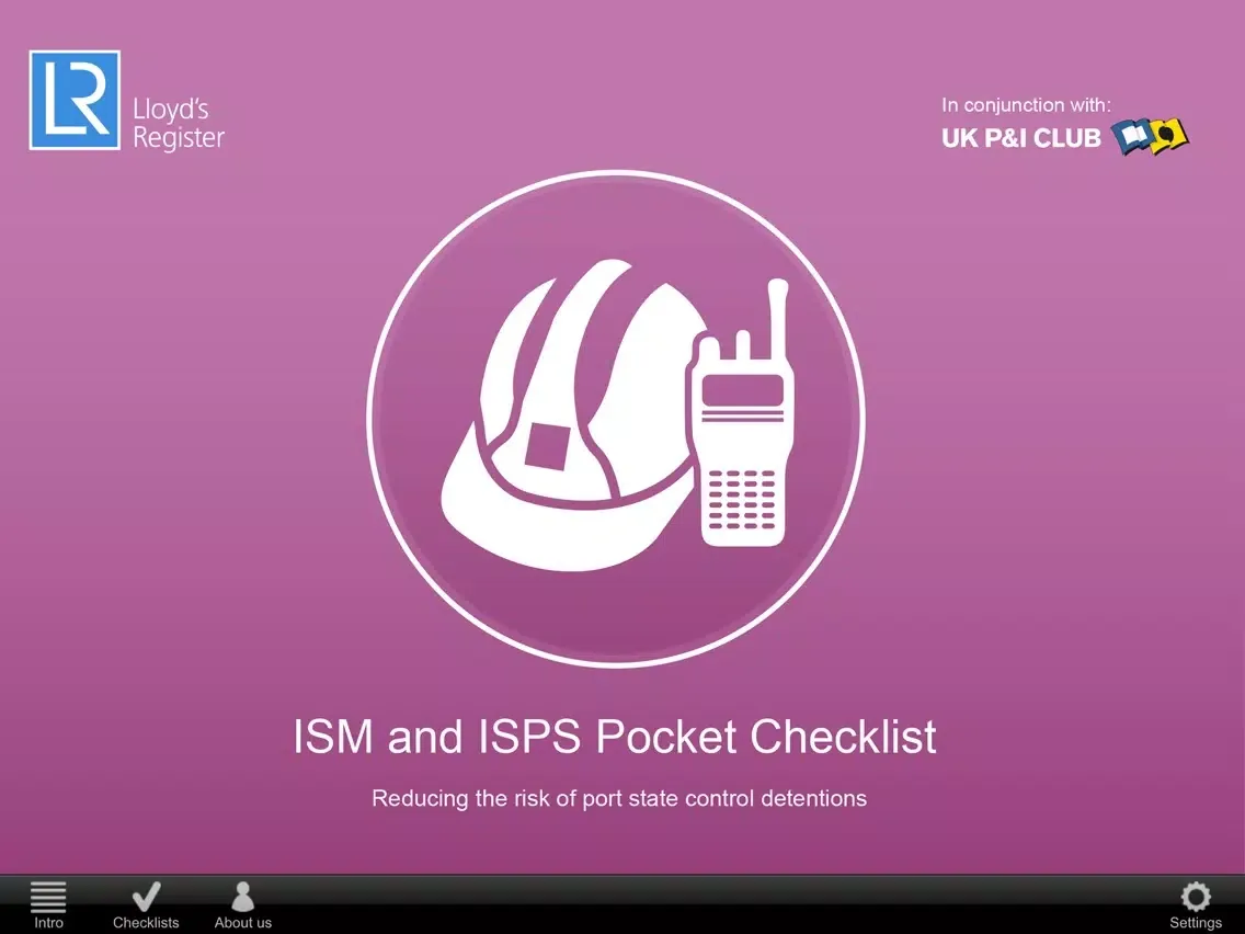 تصاویر ISM & ISPS Pocket Checklist iPad 