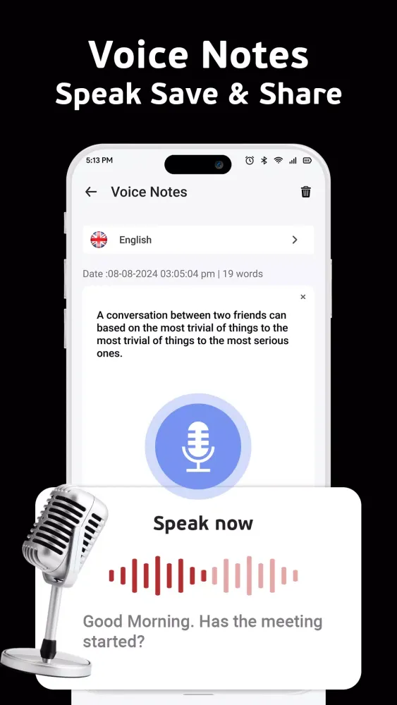 English Voice Typing Keyboard سکرین شاٹس