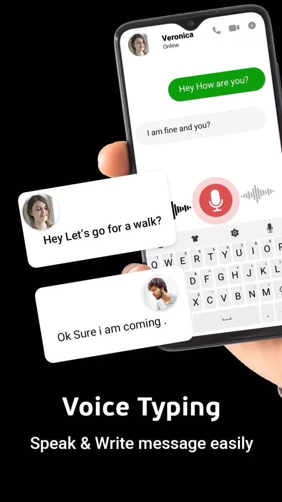 English Voice Typing Keyboard سکرین شاٹس