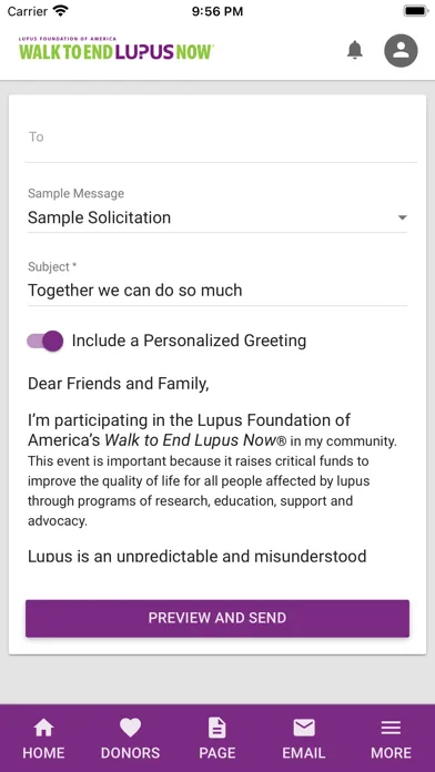 Screenshot di Walk to End Lupus Now