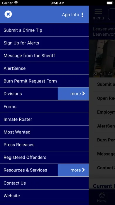 Capturas de pantalla de Leavenworth County KS Sheriff