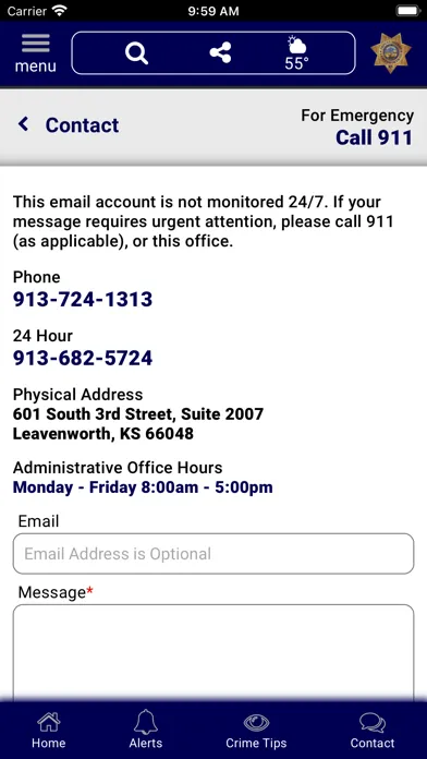 Capturas de pantalla de Leavenworth County KS Sheriff