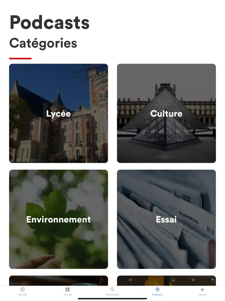 Tangkapan layar Élèves LI iPad 