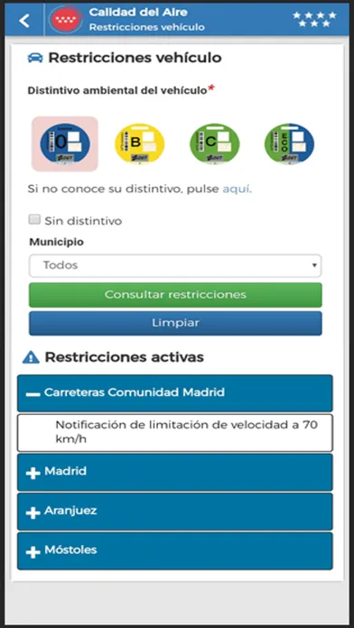 Calidad del Aire Madrid سکرین شاٹس