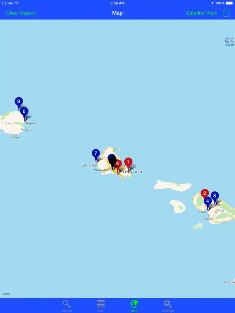 NA Hawaii iPad  Screenshots