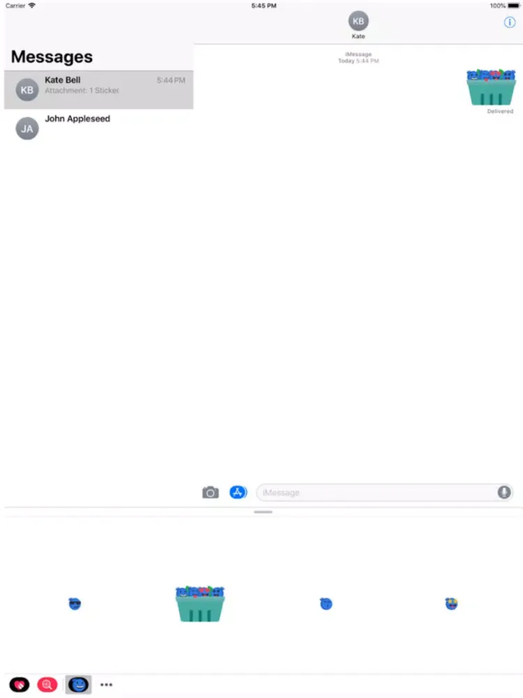 Maine Wild Blueberry Stickers iPad  स्क्रीनशॉट