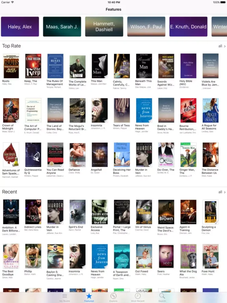 Скриншоты FBook - read millions ebooks iPad 