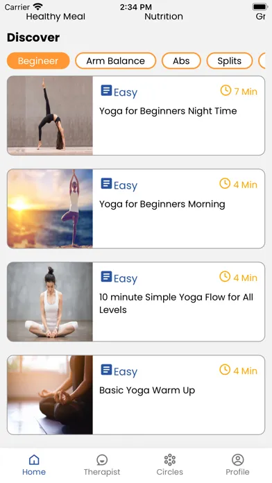 Tangkapan layar YogaMantra