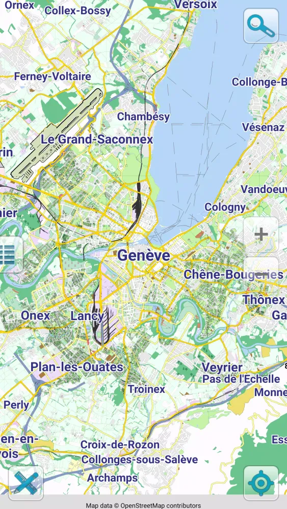 Map of Geneva offline Screenshots
