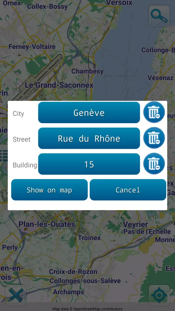 Map of Geneva offline Screenshots