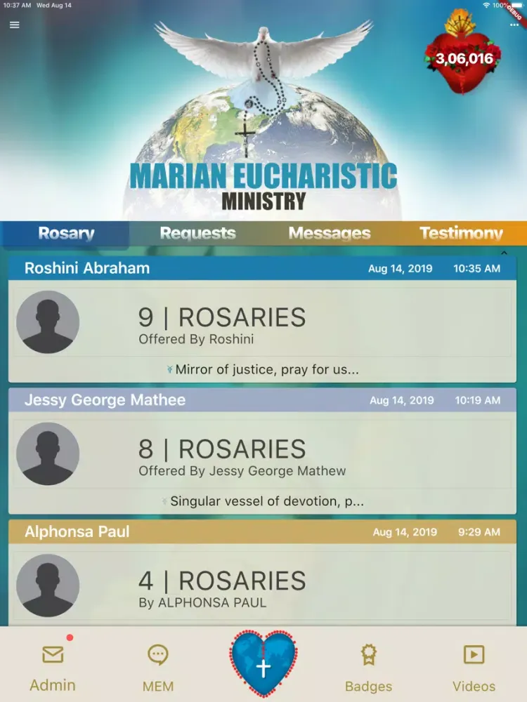 Marian Eucharistic Ministry iPad 應用截圖