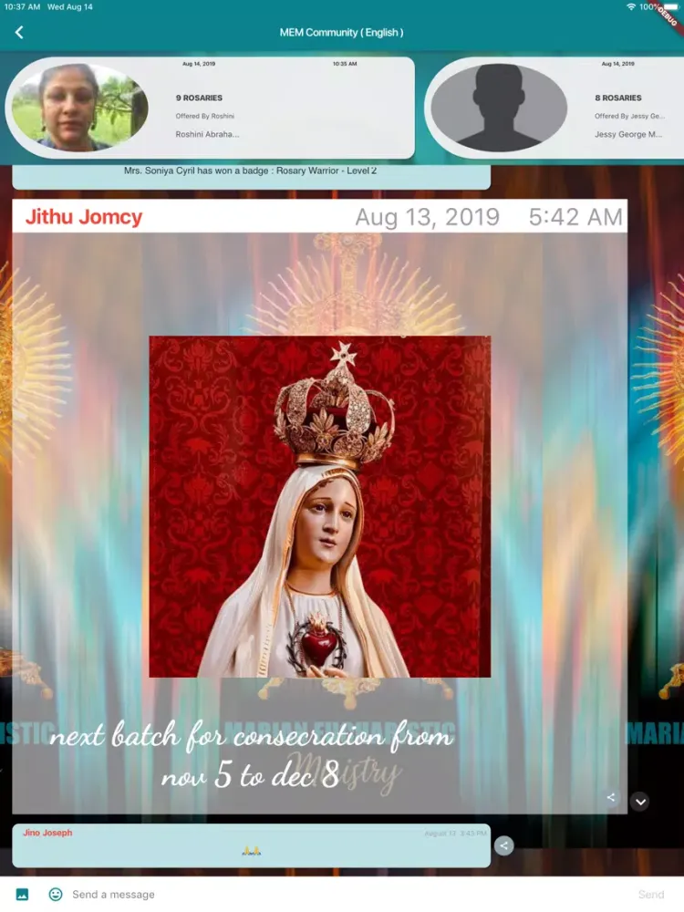 Marian Eucharistic Ministry iPad 應用截圖