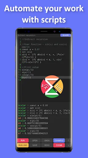 Tangkapan skrin Scientific Calculator Scalar