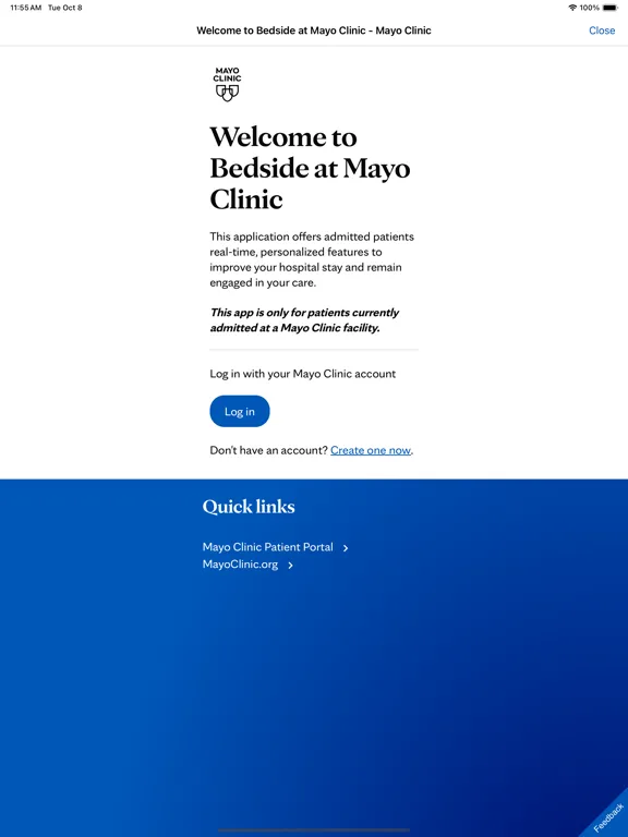 صور Bedside at Mayo Clinic iPad 
