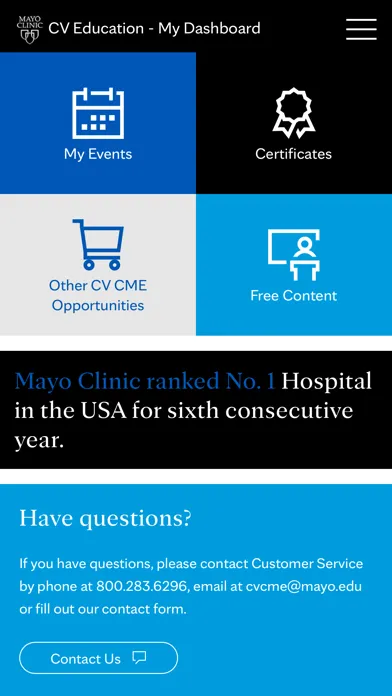 Скриншоты Mayo Clinic Cardiovascular CME