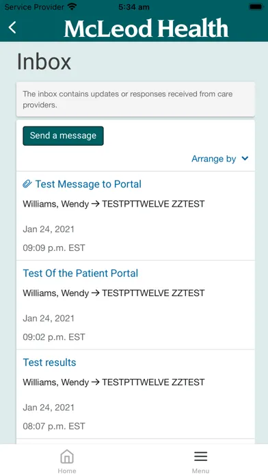 صور McLeod Health Patient Portal