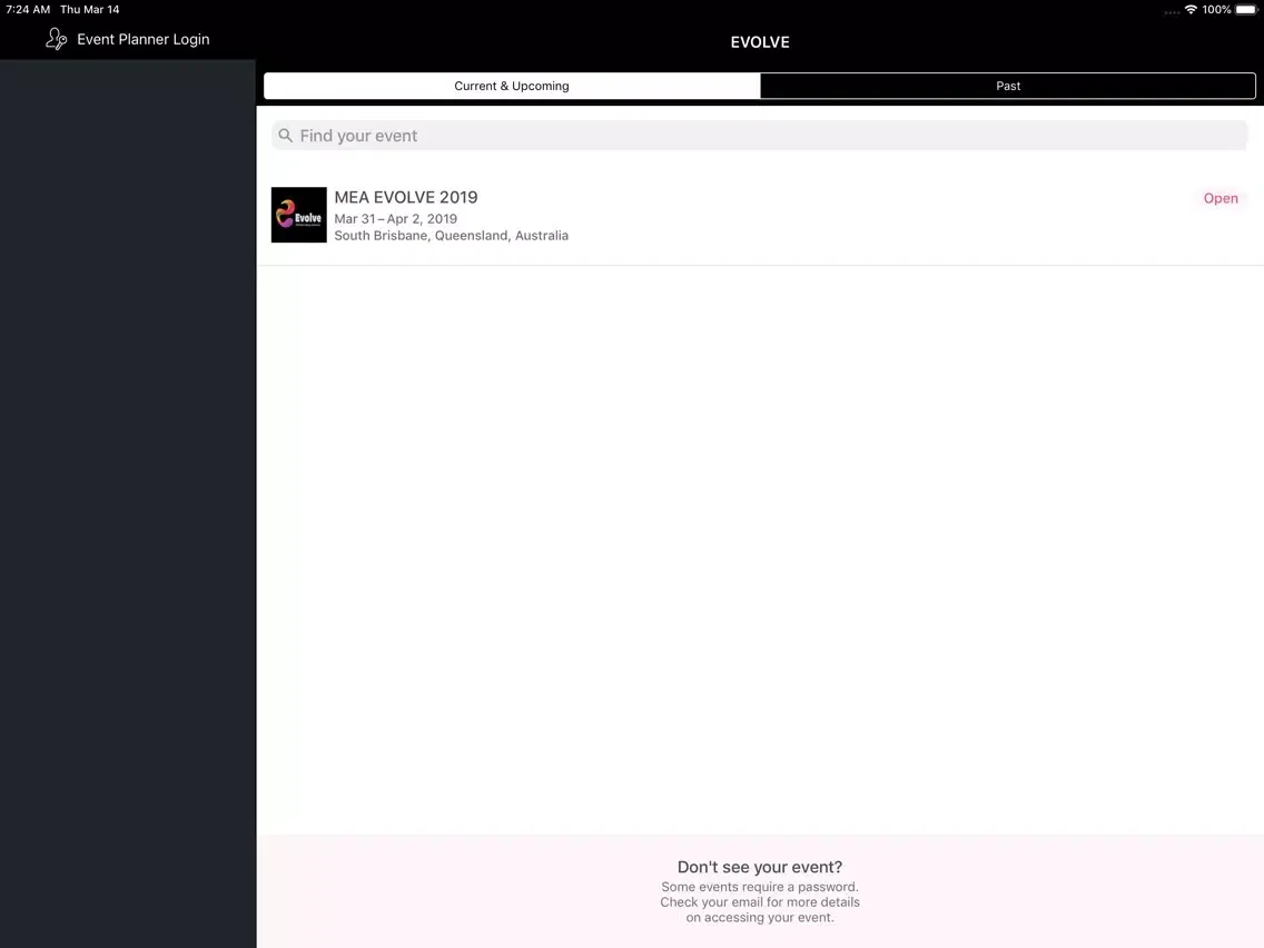 Meetings & Events Australia iPad  Screenshots