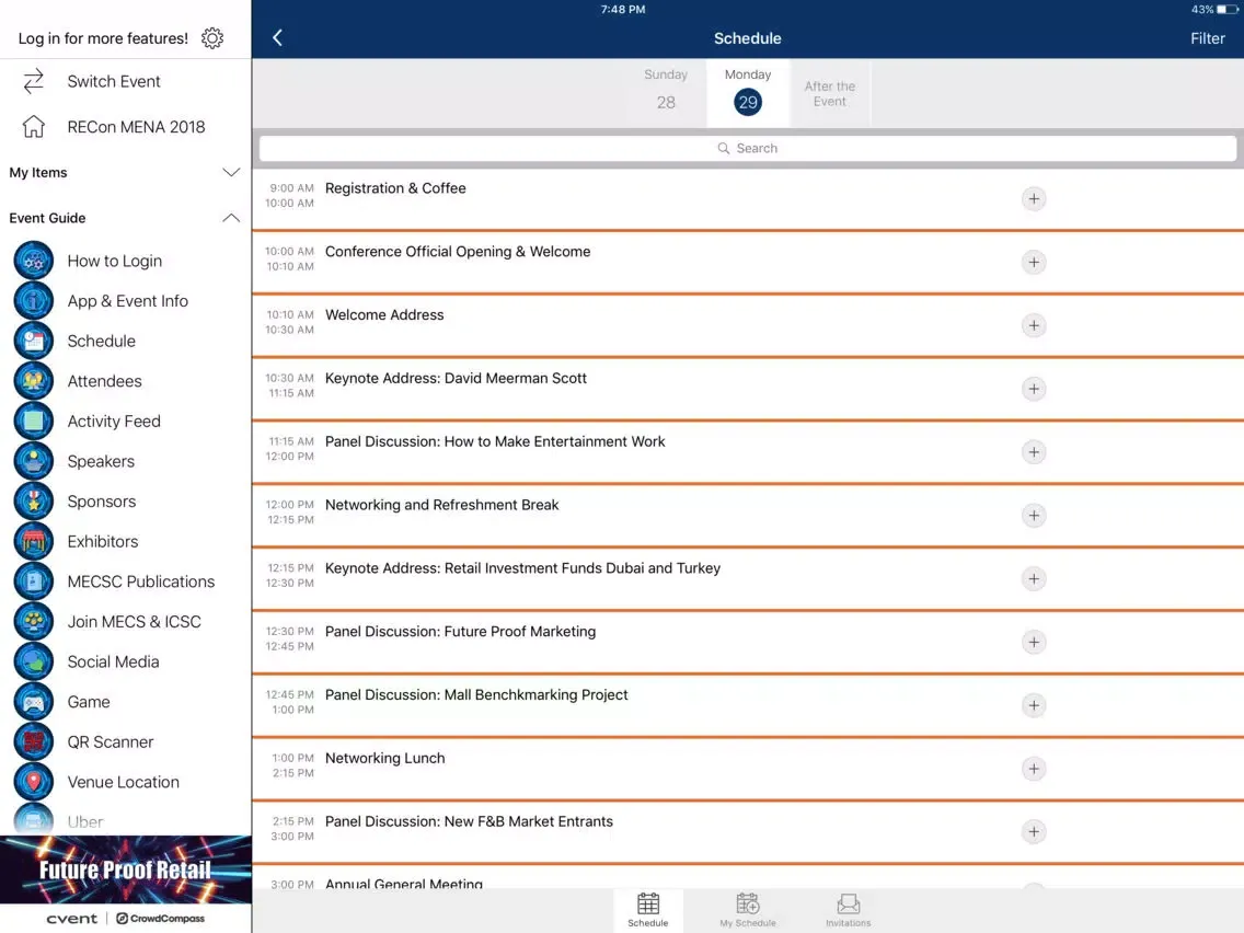 Retail Congress MENA iPad  スクリーンショット