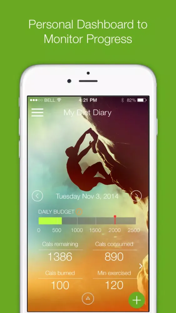 Ảnh chụp màn hình của My Diet Diary Calorie Counter