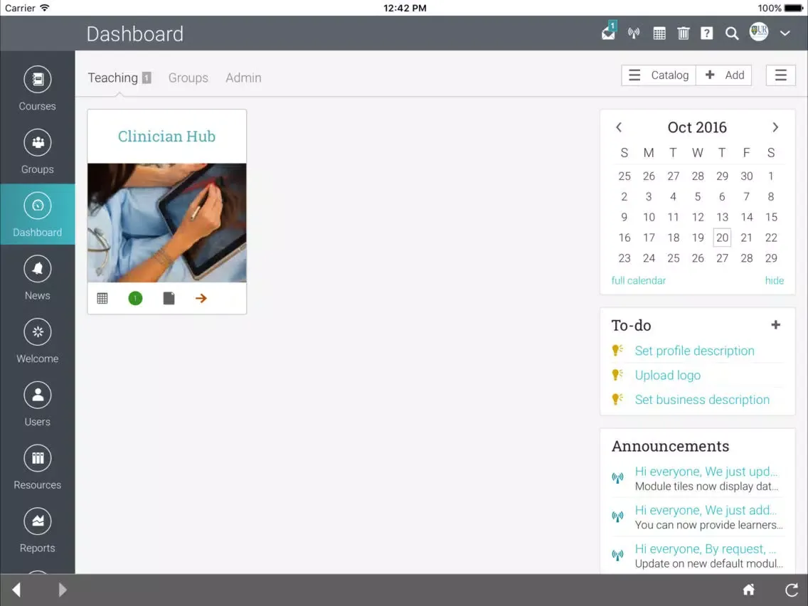 صور Thompson Health eLearning Services iPad 