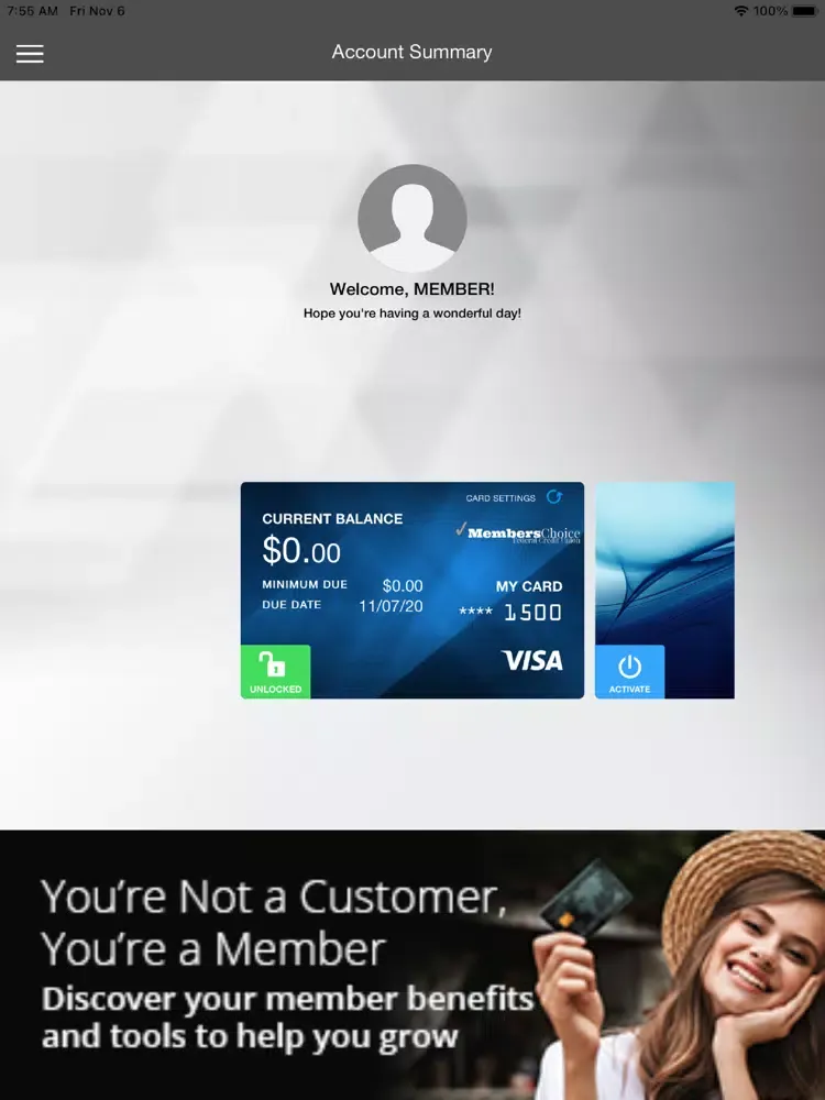صور Members Choice FCU iPad 