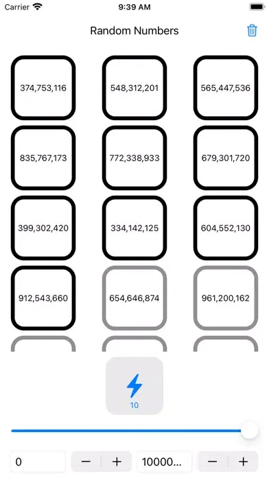 Screenshot di Rando Numbers