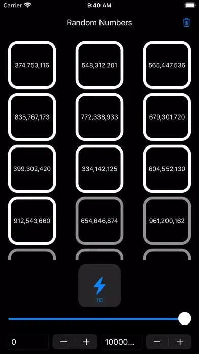 Screenshot di Rando Numbers
