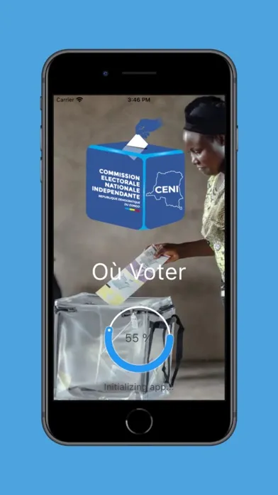 Captures d'écran de CENI RDC Mobile