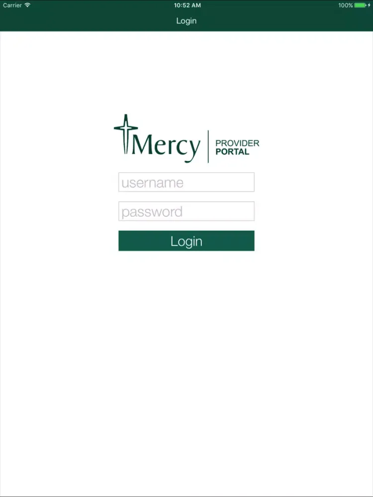 Capturas de pantalla de Mercy Provider Portal iPad 