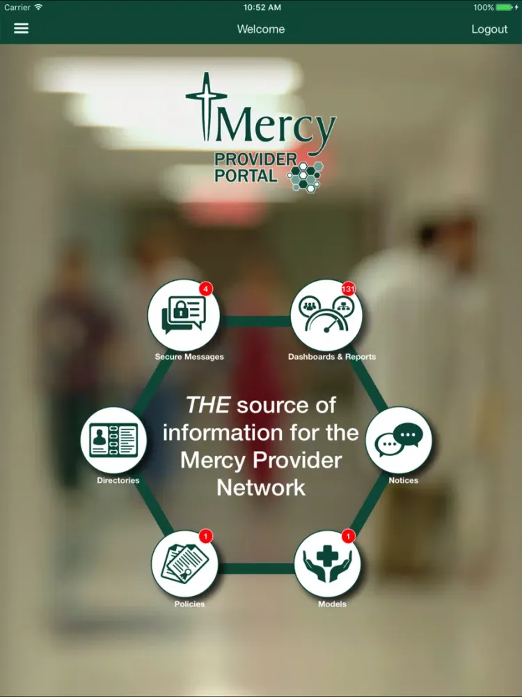 Capturas de pantalla de Mercy Provider Portal iPad 