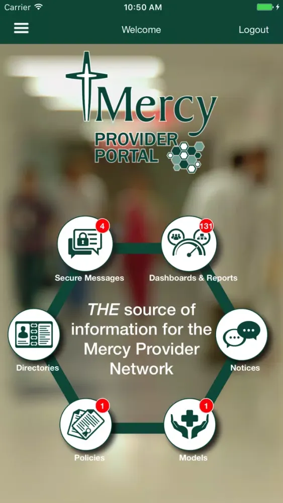 Capturas de pantalla de Mercy Provider Portal