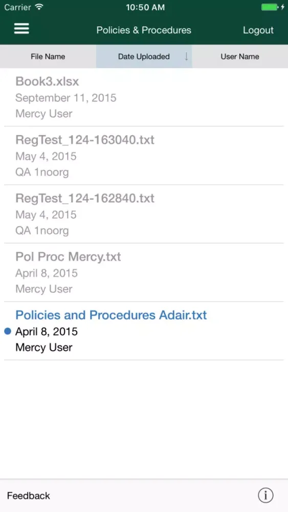 Capturas de pantalla de Mercy Provider Portal