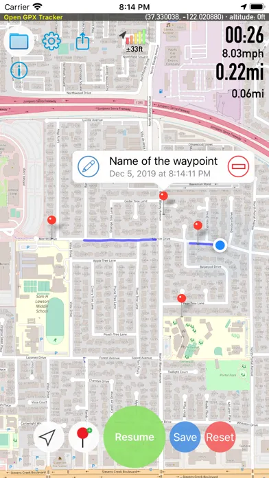 تصاویر Open GPX Tracker