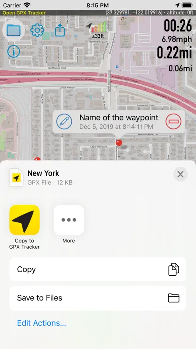 تصاویر Open GPX Tracker