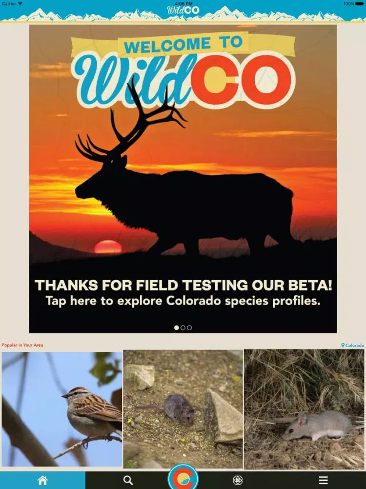 WildCO - Explore and Document Colorado Wildlife iPad  Screenshots